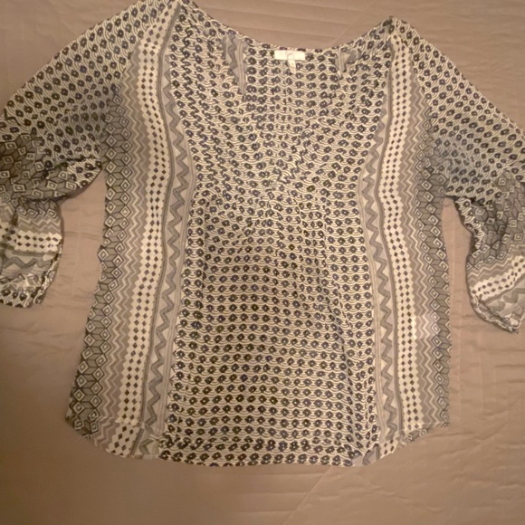 Joie Silk Printed Top Blouse S - Picture 6 of 9